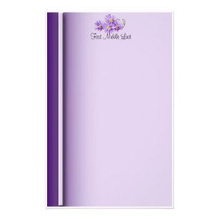 Purple Stationery Templates Purple Custom Stationery Templates