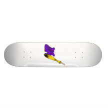 Purple witches shoes & broom skate decks