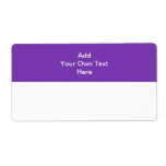 Purple with white area and text labels