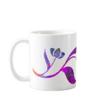 Purple Wrap Around Floral Mug