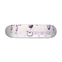 Purple X-Ray Skeletons Afternoon Stroll skateboards