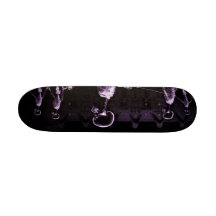 Purple X-Ray Skeletons Midnight Stroll Skateboard