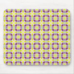 purple yellow check mousemat