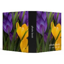 Purple & Yellow Crocuses DSC5929 Vinyl Binder