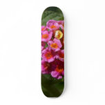 Purple Yellow Red Flowers Skateboard