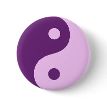 Purple Yin Yang Symbol Pin