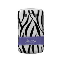 Purple Zebra Blackberry Bold Case Cover