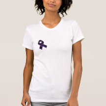Purple Zebra Stripe Awareness Ribbon Tees