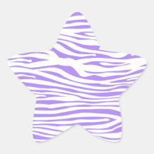 Purple Zebra stripe pattern Stickers
