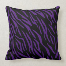 Purple Zebra Stripe Pillow