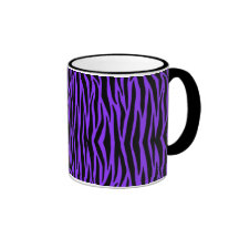 Purple Zebra Stripes Mug Cup