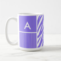 Purple Zebra Stripes; Stripe Coffee Mug