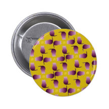 purplegoldcatdigiflora pinback buttons