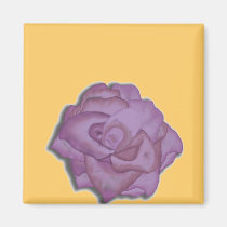 purplerose square magnet magnets