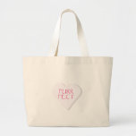 Purr Fect Candy Heart Canvas Bag