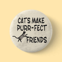 Purr-fect Friends buttons