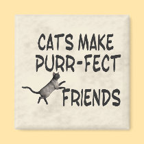 Purr-fect Friends magnets