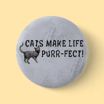 Purr-fect Life buttons