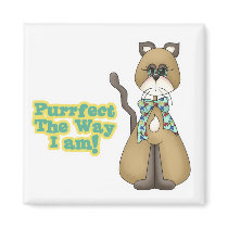 Purrfect Autism Awareness Kitty Cat Magnet