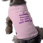 Purrfectly Pawsome Pet Sitting Doggy Shirt Pet Shirt