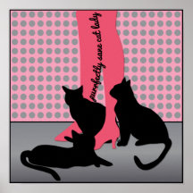 Purrfectly Sane Cat Lady Posters