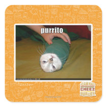 purrito square stickers