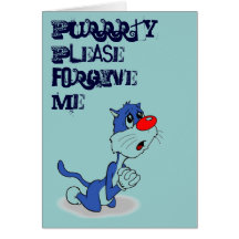 Purrrty Please Greeting Card