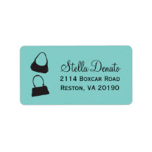 Purses Address Labels - Tiffany Blue