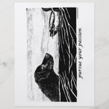 Pursue Your Passion Curly Coated Retriever Flyer Design