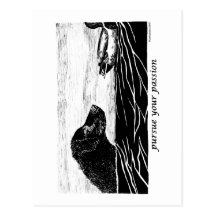 Pursue Your Passion Curly Coated Retriever Post Card