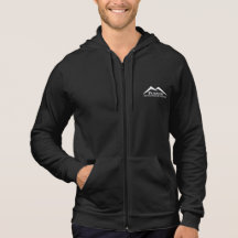 Pursuit Adventure Logo Zip Hoodie - Black