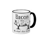 Push Button, Receive Bacon - Bacon Dispenser Coffee Mug