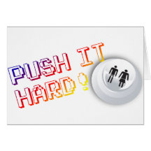 Push It Hard - Arcade Button Video Game Gamer Cards