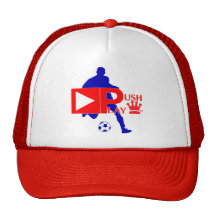 Push Play Athletic Wear Soccer Player Trucker Hats