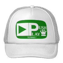 Push Play Athletic Wear Tennis Trucker Hats