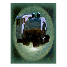 Push Train Postcard