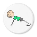 Push Ups Stick Figure Magnet