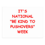 PUSHOVER POSTCARDS
