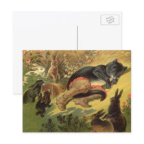 Puss in Boots Fairy Tale by Carl Offterdinger Postcards