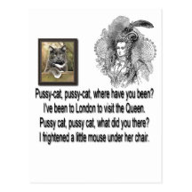 Pussy Cat-Pussy Cat, Where Have You Been? Postcards
