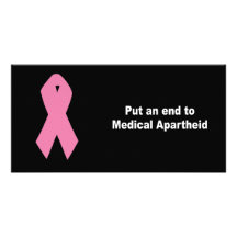 Put an end to medical apartheid personalized photo card