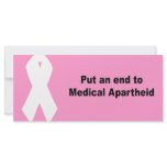 Put an end to medical apartheid rack cards