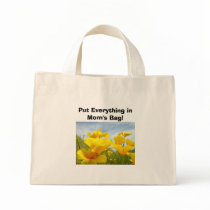 Put Everything in Mom's Bag! Totes Poppy Flowers