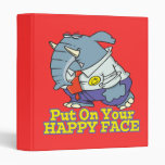 put on your happy face facade elephant binder