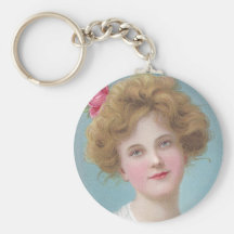 Put Roses in Your Cheeks Key Chain