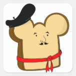 Put the Toast Everywhere Square Stickers