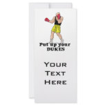 put up your dukes boxer rack card