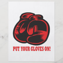 Put Your Gloves On Full Color Flyer