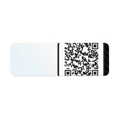 Put your Scannable QR code on these Custom Return Address Label