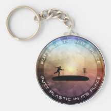 Putt Plastic In Its Place Keychains